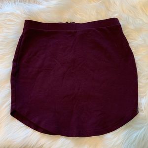 🦋Maroon Mini Skirt